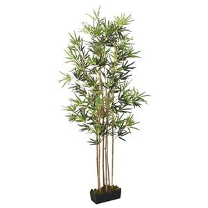 VidaXL Kunstplant bamboe 1104 bladeren 180 cm groen