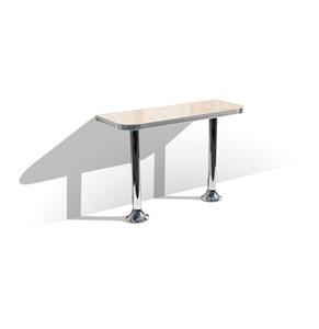 Fiftiesstore Bel Air Retro Wall table WO24-TB103 Antique White-Beton
