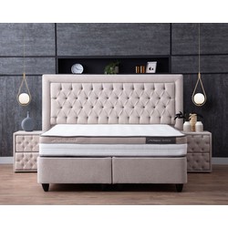 Bedworld Collection Outlet opberg boxspring Oxybedd beige 140x200