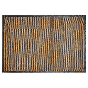 BELIANI Vloerkleed jute zwart/beige 140 x 200 cm GERCE