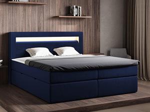 Mobistoxx Boxspring KILOUATA 160x200 cm blauw