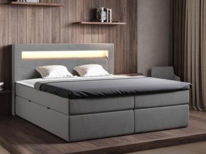 Mobistoxx Boxspring KILOUATO 160x200 cm grijs