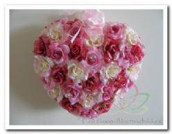 Decoflorall Hart Rose-Pink 3 tinten glitter dicht Hart Rose-Pink