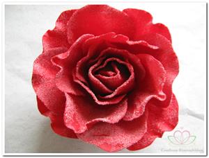 Decoflorall foam Rose Sophie 15cm. snow Red Doos12 voordeelpak