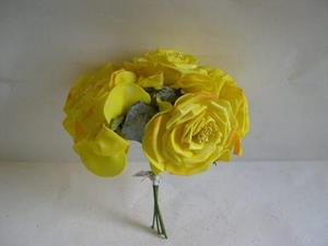 Decoflorall Wild Rose 10 cm. GEEL ORA COMB bundel op=op Wild Rose