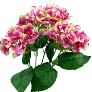 Decoflorall Hortensia GROOT HYDRANGEA BUSH NEW Pink Bicolor49 cm. Groot! flowerwall vuller