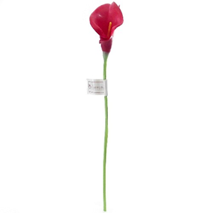 Decoflorall Calla Real Touch Rood +/- 7 cm. en 37cm lang. / st Calla Real Touch +/- 7 cm.