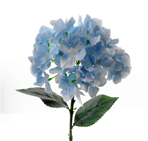 Decoflorall Hortensia 45cm. SINGLE HYDRANGEA Blue Hortensia Blauw