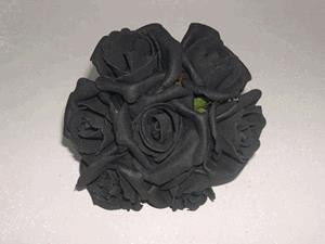 Decoflorall foam Rose Emilia 6cm. Cool Black DOOS42 Doos 42