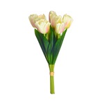 Decoflorall Tulpenbundel Creme/Pink 7 bloemen Kunst tulpen
