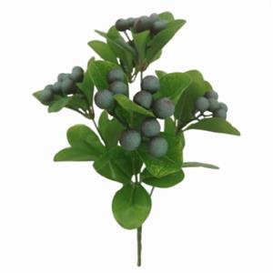 Decoflorall BERRY BUSH BLUE 32cm Blauwe bessen Kunst Bessentak Berry bush  