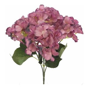 Decoflorall Hortensia GROOT HYDRANGEA BUSH VINTAGE PINK 45 cm Zijdebloem flowerwall vuller