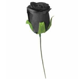 Decoflorall Actie BULK Roos Black, Zwart voor Corsage en Boeket op dr ZIJDE DOOS144 zwarte roos, zwarte rozen rozen