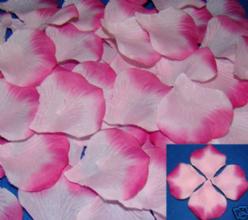 Decoflorall Blad zijde blaadjes rose-pink rozenblaadjes / pakj Blad zijde blaadjes rose-