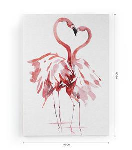 Wanddecoratie Flamingos |