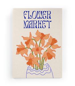 Wanddecoratie Flower Market Orange |