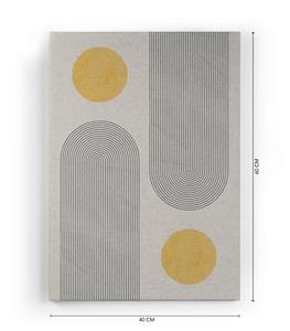 Wanddecoratie Geometric Yellow |