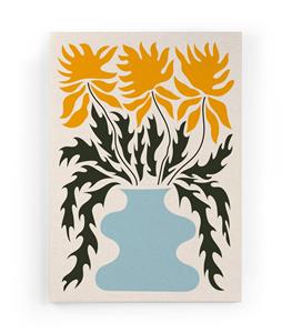 Wanddecoratie Orange Flowers |