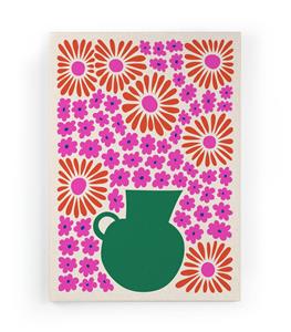 Wanddecoratie Green Vase |