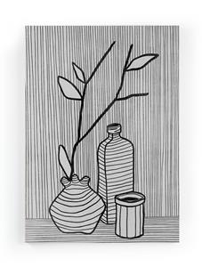 Wanddecoratie Vase and Bottles |