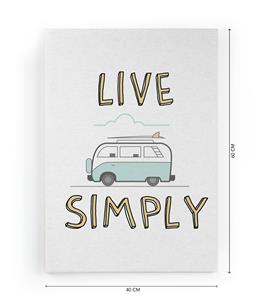 Wanddecoratie Live Simply |