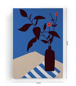 Wanddecoratie Blue Vase |