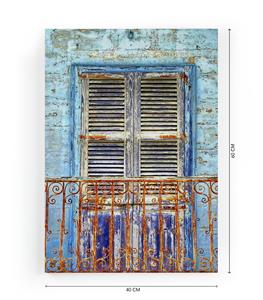 Wanddecoratie Blue Window |