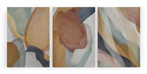 Set van 3 wanddecoraties Abstract Sandcolors |