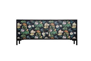 TV-meubel Miquel Black Flowers |