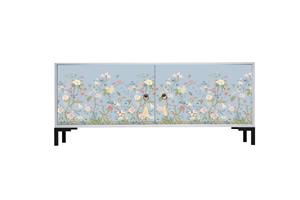 TV-meubel Miquel Grey Flowers |