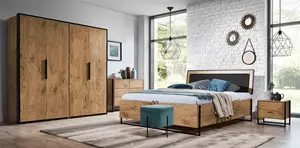 WOONENZO Complete slaapkamer Lofty (180 cm)