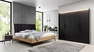 WOONENZO Complete slaapkamer Blackloft (160 cm)