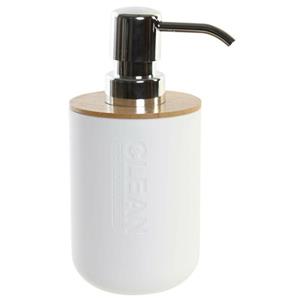 Items Zeeppompje/dispenser - Bamboe - Ivoor Wit - 9 X 15 Cm