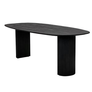 Giga Meubel Eettafel Feline Zwart 200cm - 