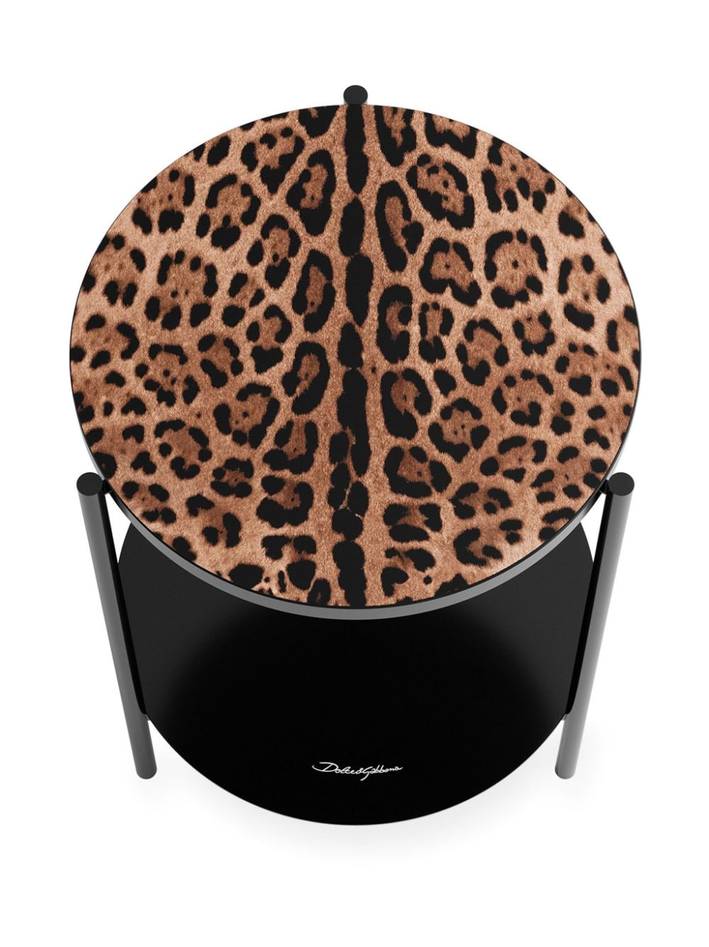 Dolce & Gabbana Amore salontafel met luipaardprint - Bruin