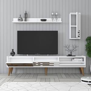 Kalune Design Set van TV-meubel en wandrekken Valensiya | 