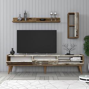 Kalune Design Set van TV-meubel en wandrekken Valensiya | 