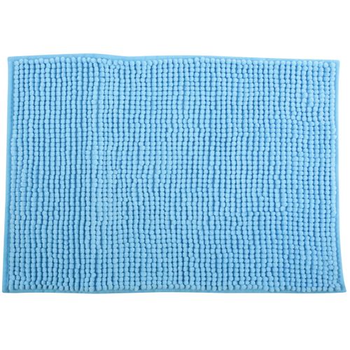MSV Badkamerkleed/badmat Voor Op De Vloer - Lichtblauw - 60 X 90 Cm
