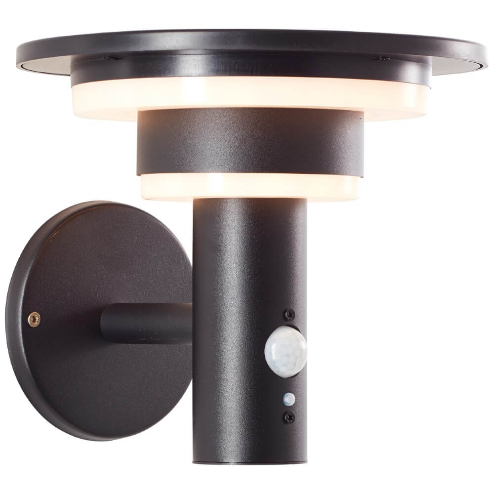 Brilliant Zwarte wandlamp Garvina met sensor G40405/06