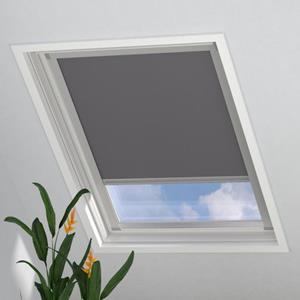 Raamdecoratie.com Dakraam Rolgordijn Trend - Verduisterend - Light Grey - Voor Velux: Fk06