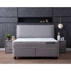 Bedworld Collection 180 x 200 - Outlet opberg boxspring Naturabedd 180x200 grijs