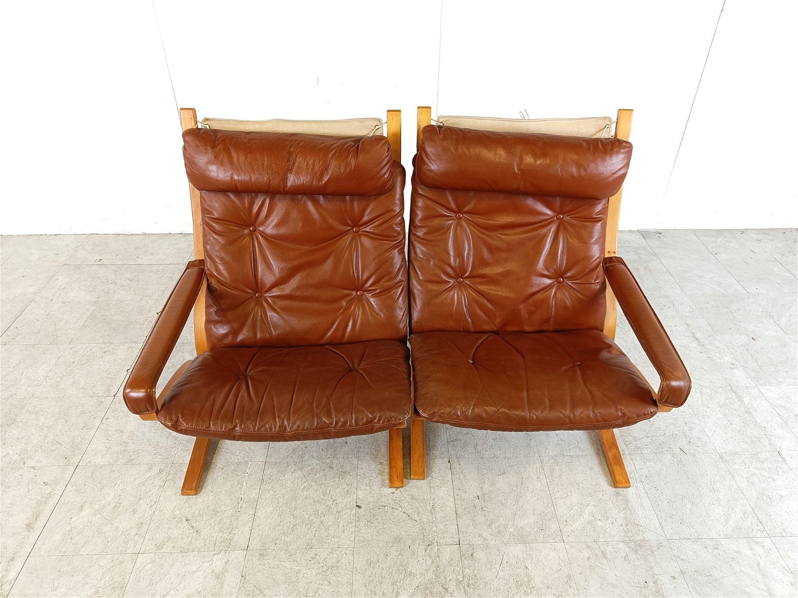 Westnofa Ingmar Relling for  sofa Wood/Leather - Tweedehands