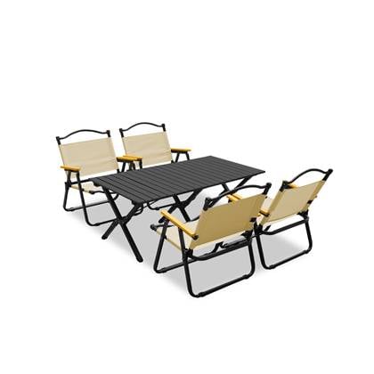 Feel Home  Luxe Glamping set - 4 stoelen en tafel - Inklapbaar - Metâ¦