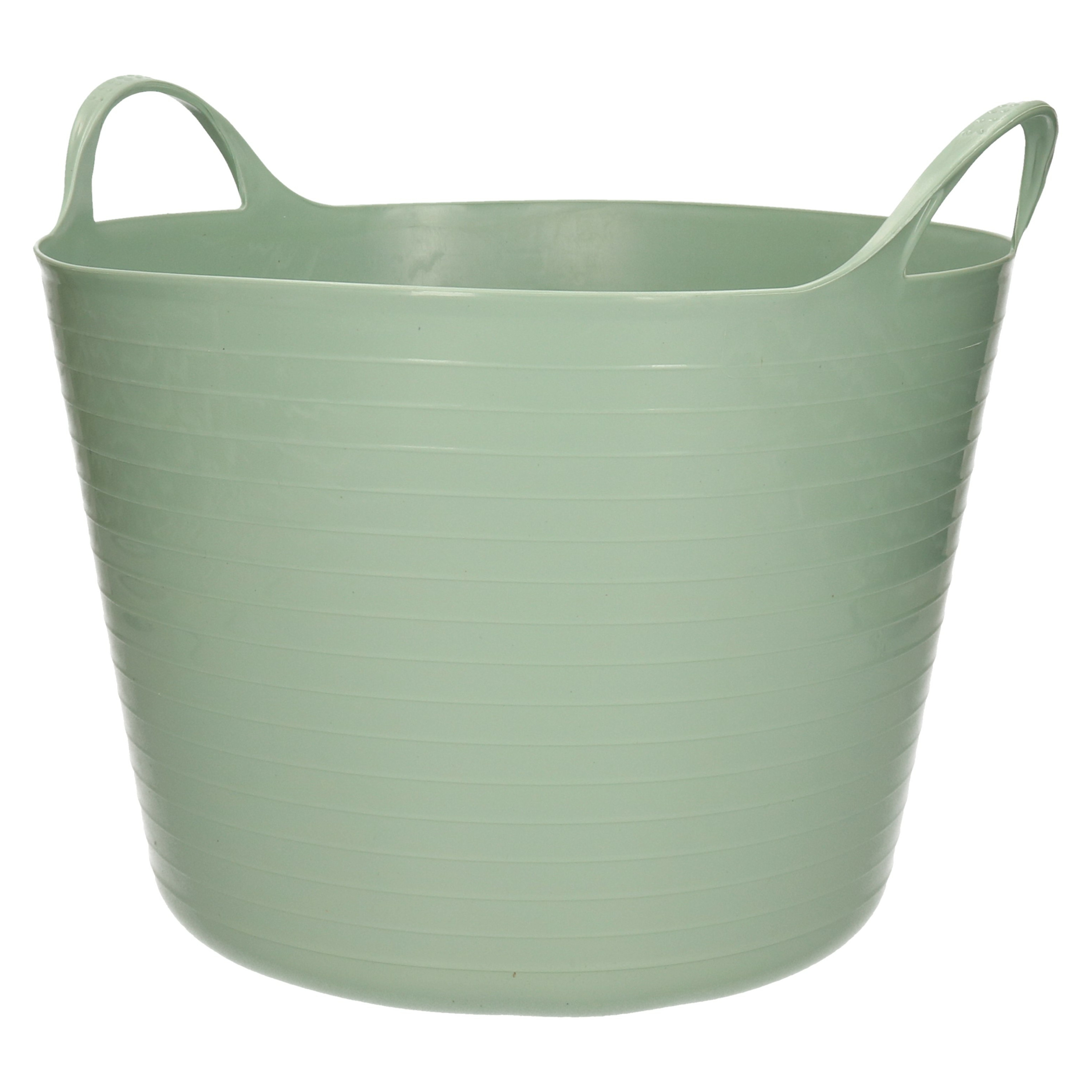 Excellent Houseware Flexibele emmer - groen - 16 liter - kunststof - 33 x 28,5 cm -