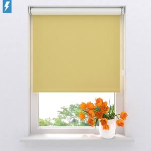 Raamdecoratie.com Elektrisch Rolgordijn Easy Verduisterend - Yellow - 90 X 275 Cm - Cmd-02-p