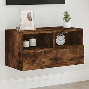 bonnevie TV-Wandschrank Räuchereiche 60x30x30 cm Holzwerkstoff vidaXL89375