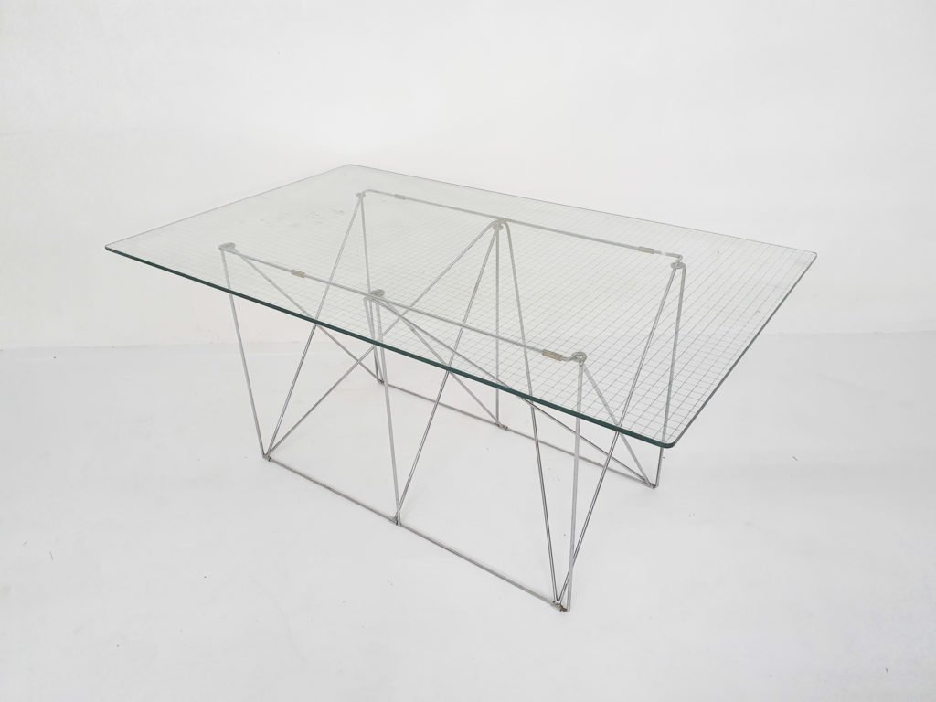 Max Sauze dining table Glass/Metal - Tweedehands