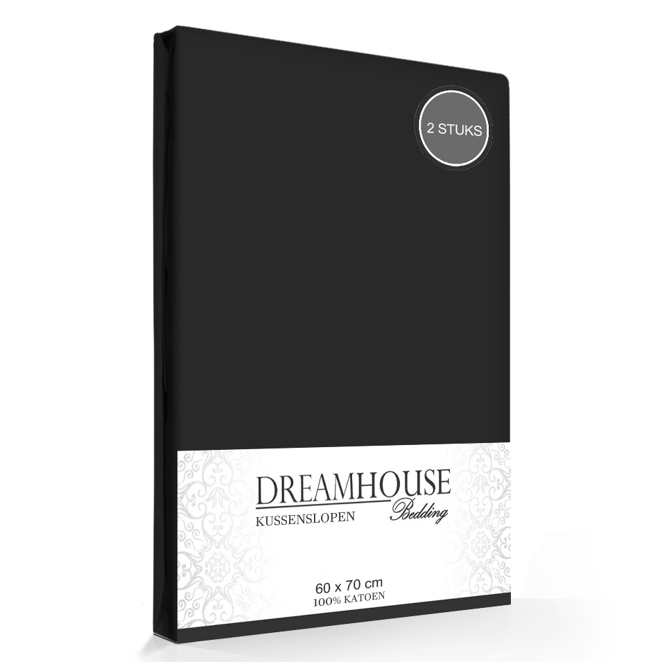 Dreamhouse Kussenslopen Zwart  (2-stuks)