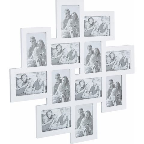 my home Bilderrahmen Collage "Family, weiß", Fotorahmen, Bildformat 10x15 cm