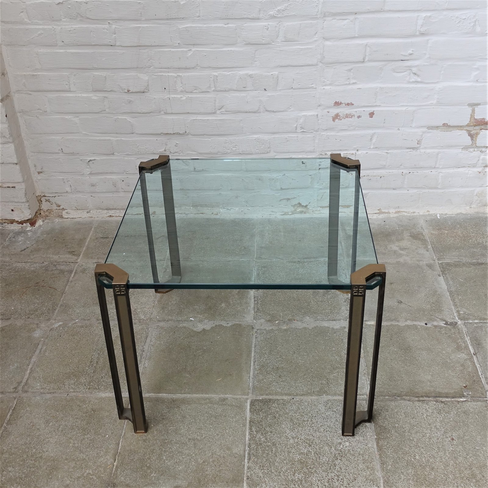 Peter Ghyczy T24 salontafel Glass/Messing - Tweedehands